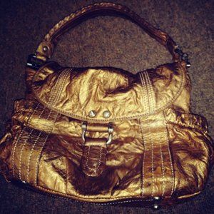 Luxury B Makowsky Bronze Handbag